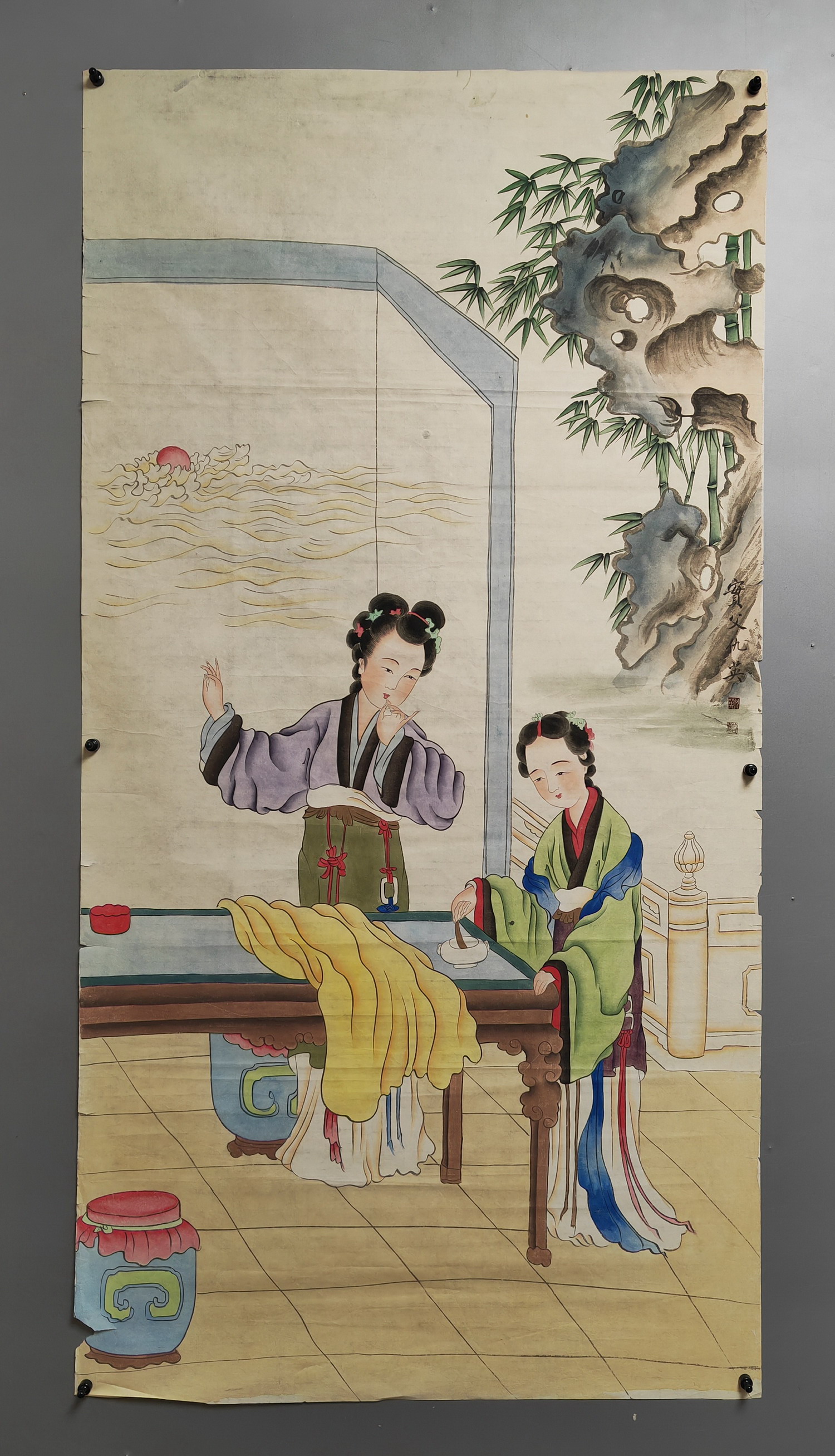 036 仇英仕女画心|品得拍—24小时在线拍卖平台