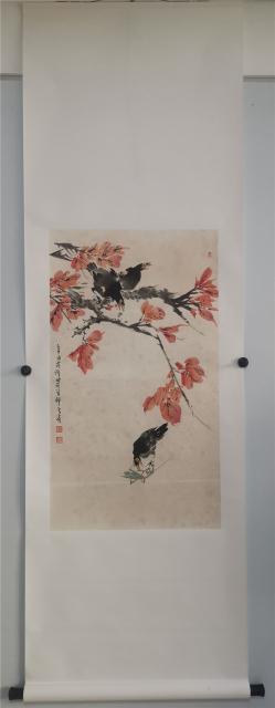 004 王雪涛花鸟纸本立轴|品得拍—24小时在线拍卖平台