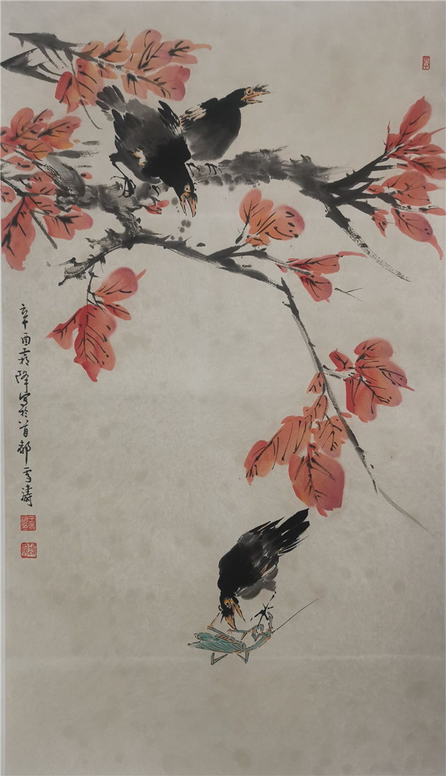 004 王雪涛花鸟纸本立轴|品得拍—24小时在线拍卖平台