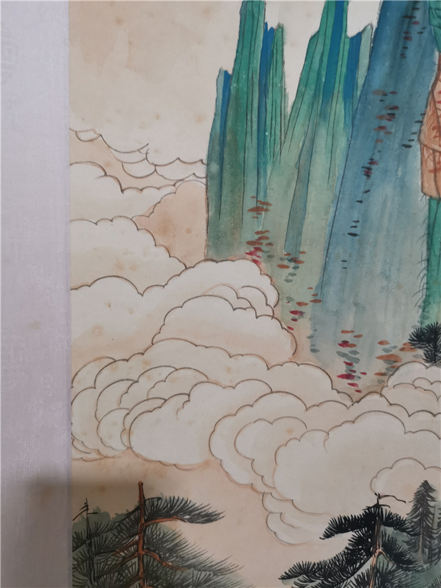 張大千 山水掛軸1 張大千仿王希孟〈千里江山圖〉| Zhang Daqian (Chang Dai-chien