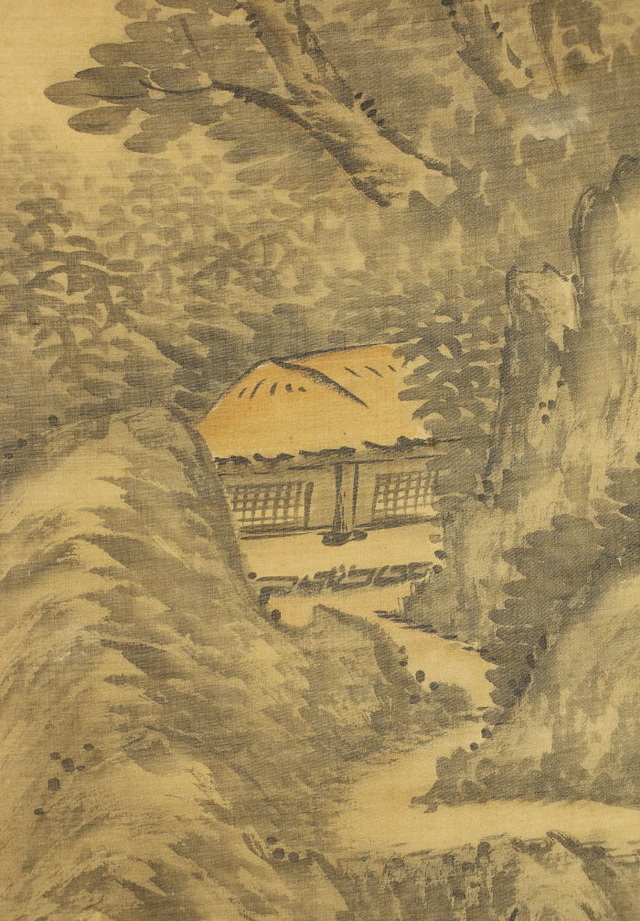 002 大岡雲峰山水绢本立轴|品得拍—24小时在线拍卖平台