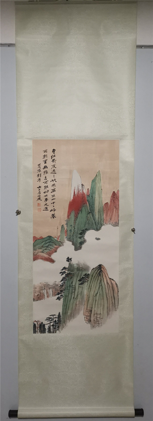 張大千 山水掛軸1 張大千仿王希孟〈千里江山圖〉| Zhang Daqian (Chang Dai-chien