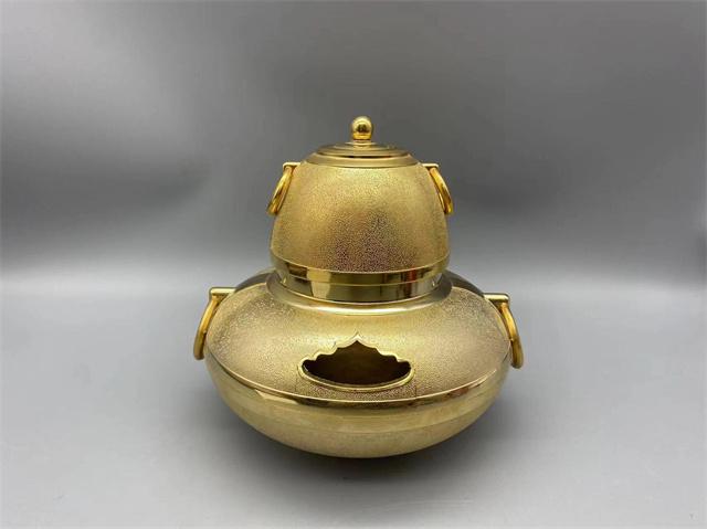 032 日本回流24KGP镀金茶釜|品得拍—24小时在线拍卖平台
