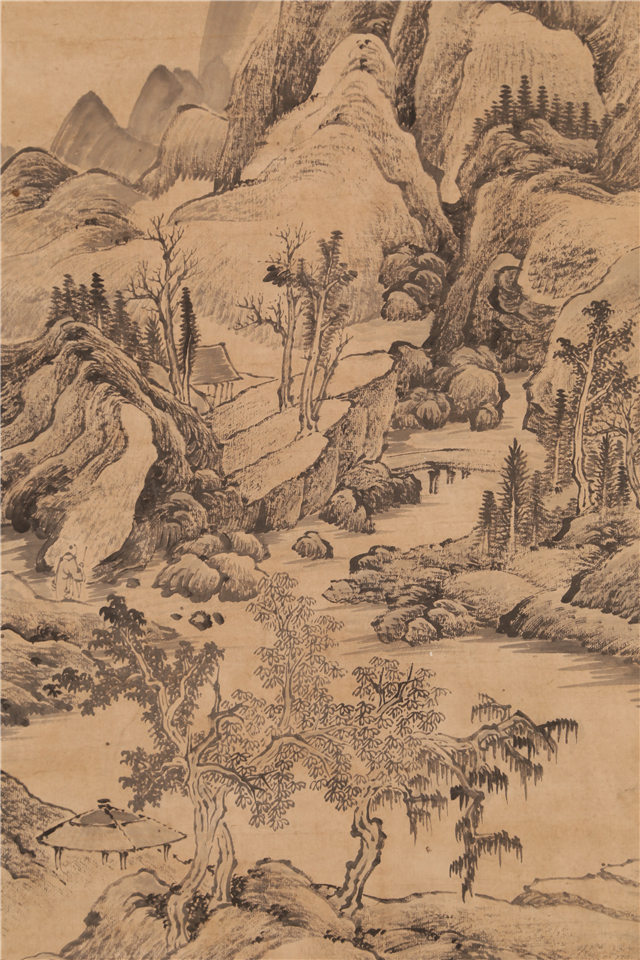 017 戴熙 松山高隐 纸本立轴|品得拍—24小时在线拍卖平台