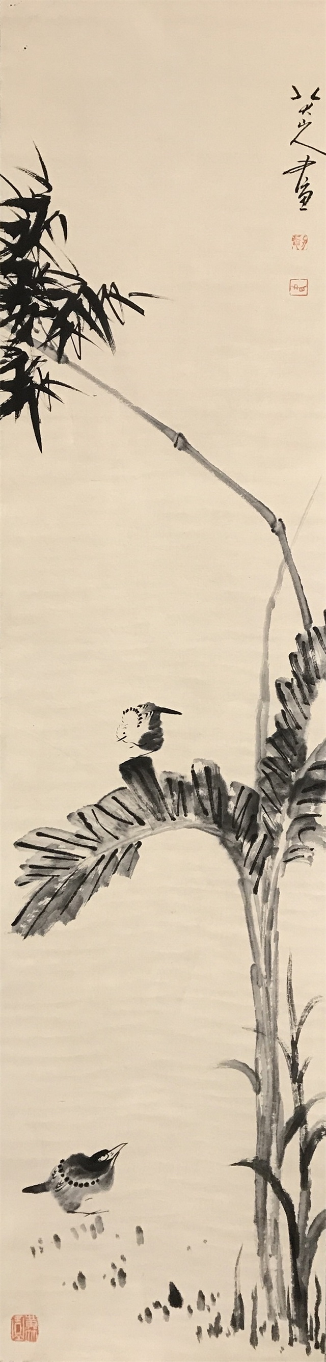 002 八大山人花鸟纸本立轴|品得拍—24小时在线拍卖平台