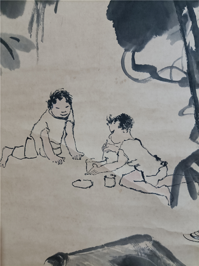 掛軸　近現代書畫家　李可染【牧童図】 中国画 017 李可染牧童水牛立轴|品得拍—24小时在线拍卖平台