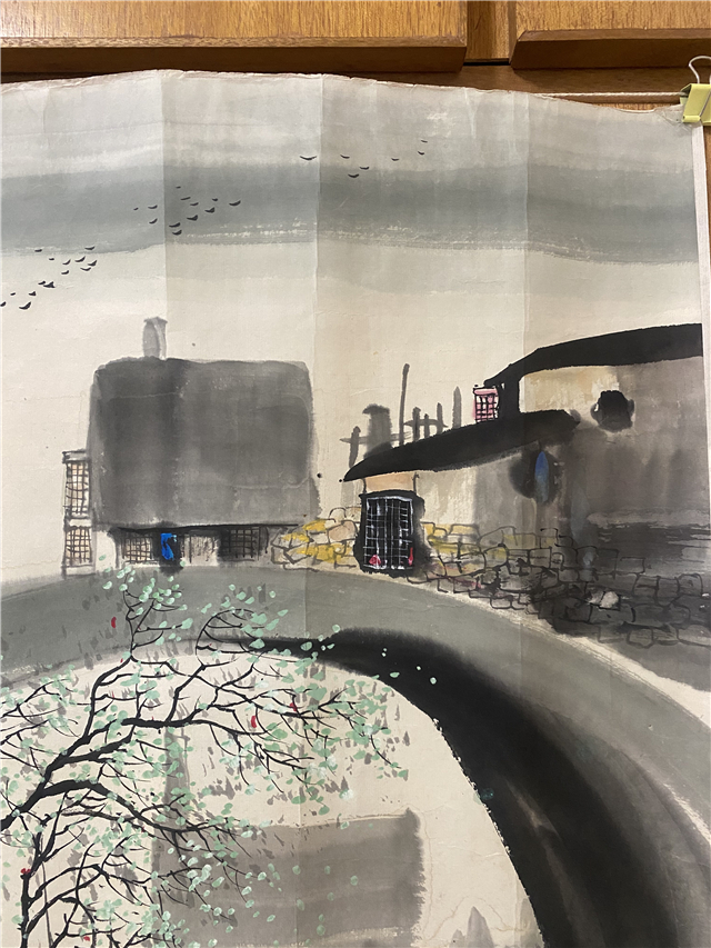 034 刘懋善江南水乡纸本镜心|品得拍—24小时在线拍卖平台