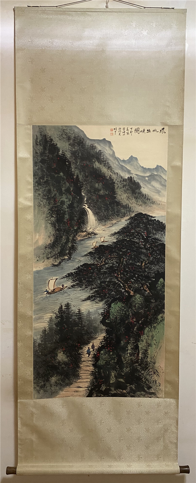 016 黎雄才山水纸本立轴|品得拍—24小时在线拍卖平台