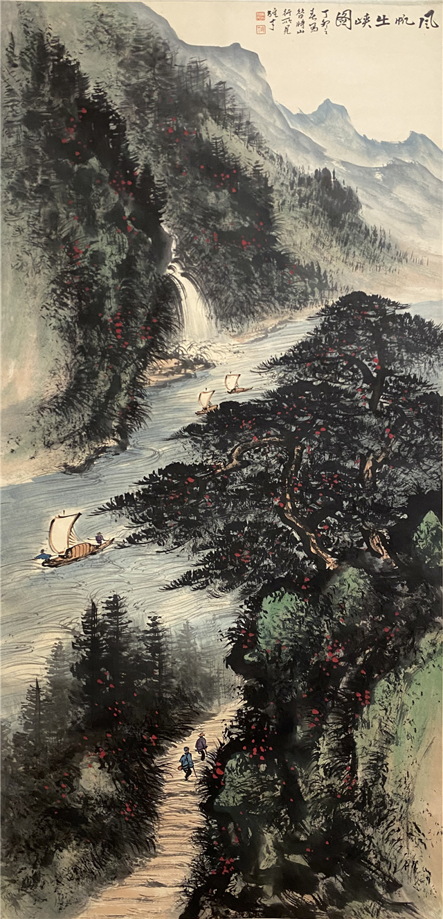 016 黎雄才山水纸本立轴|品得拍—24小时在线拍卖平台