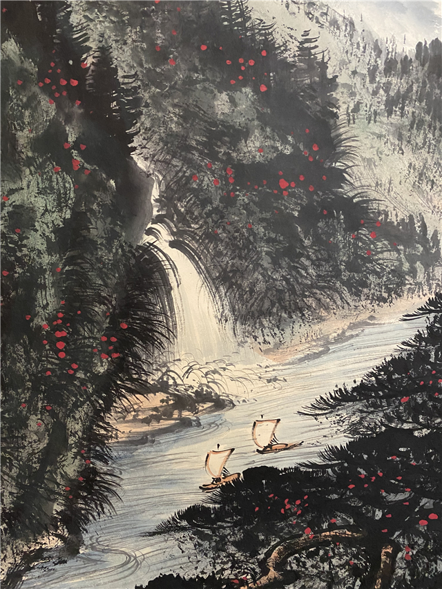 016 黎雄才山水纸本立轴|品得拍—24小时在线拍卖平台
