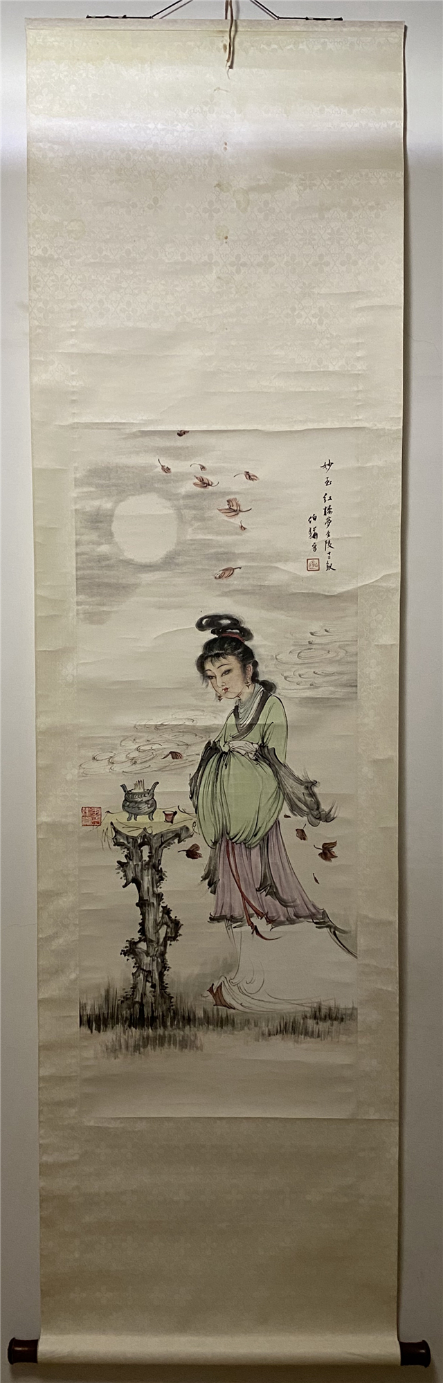 016 白伯桦仕女纸本立轴|品得拍—24小时在线拍卖平台