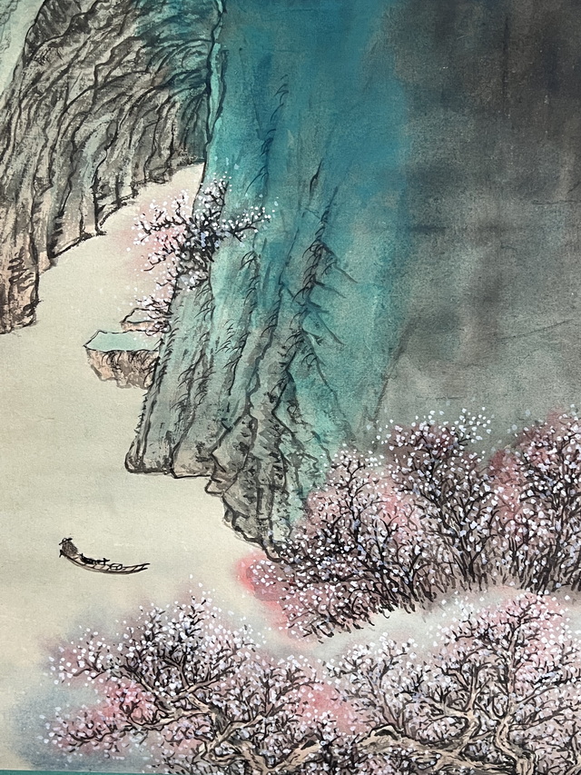 021 张大千山水纸本绫裱立轴|品得拍—24小时在线拍卖平台