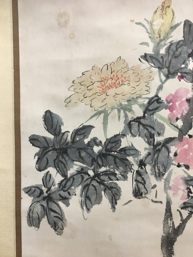 黃賓虹  花卉 033 黄宾虹花卉纸本立轴|品得拍—24小时在线拍卖平台