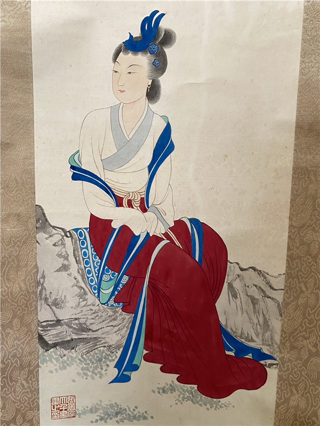 張大千 人物 021 张大千人物纸本立轴|品得拍—24小时在线拍卖平台