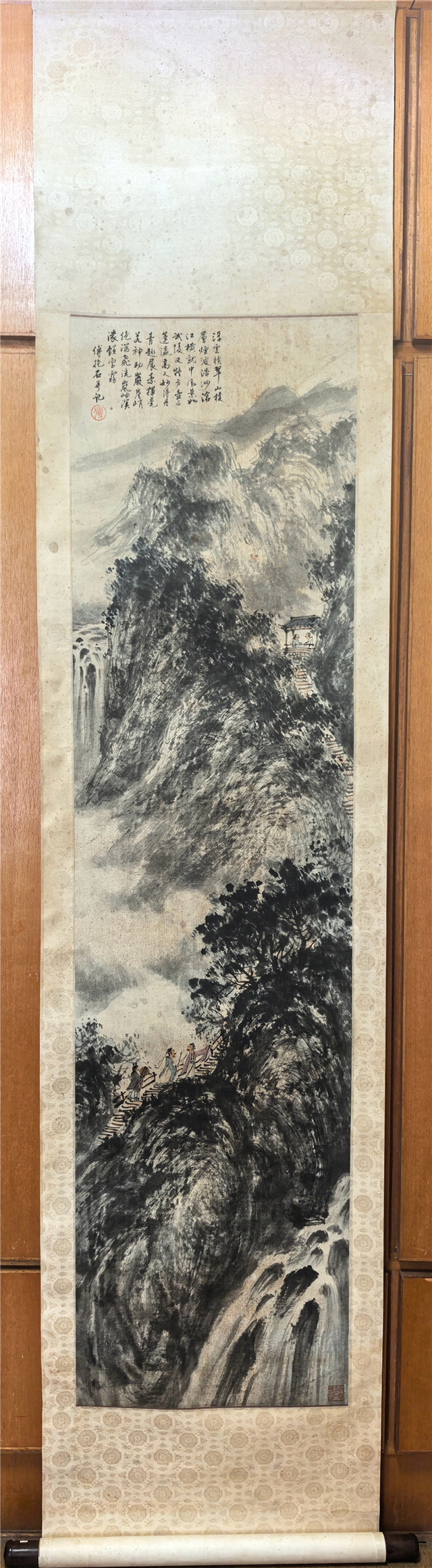 006 傅抱石山水纸本立轴|品得拍—24小时在线拍卖平台
