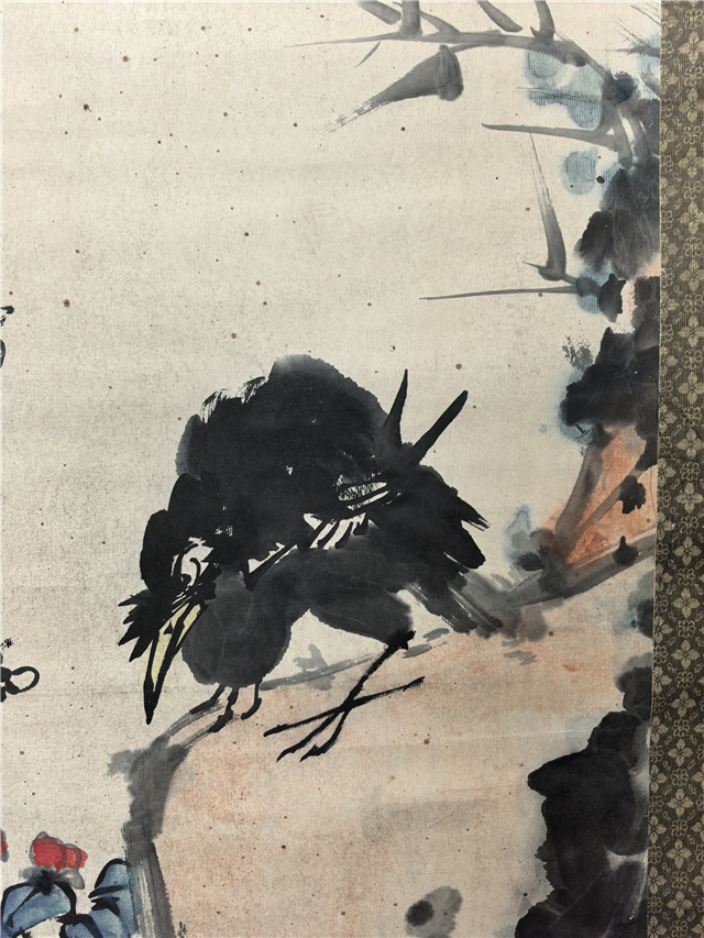 012 潘天寿花鸟纸本立轴|品得拍—24小时在线拍卖平台