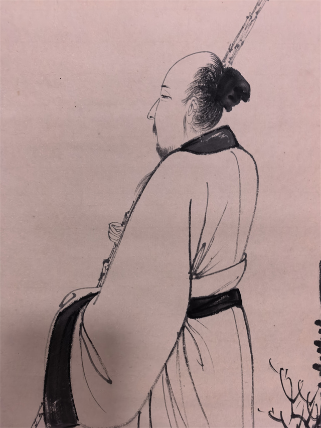 012 张大千人物纸本立轴|品得拍—24小时在线拍卖平台