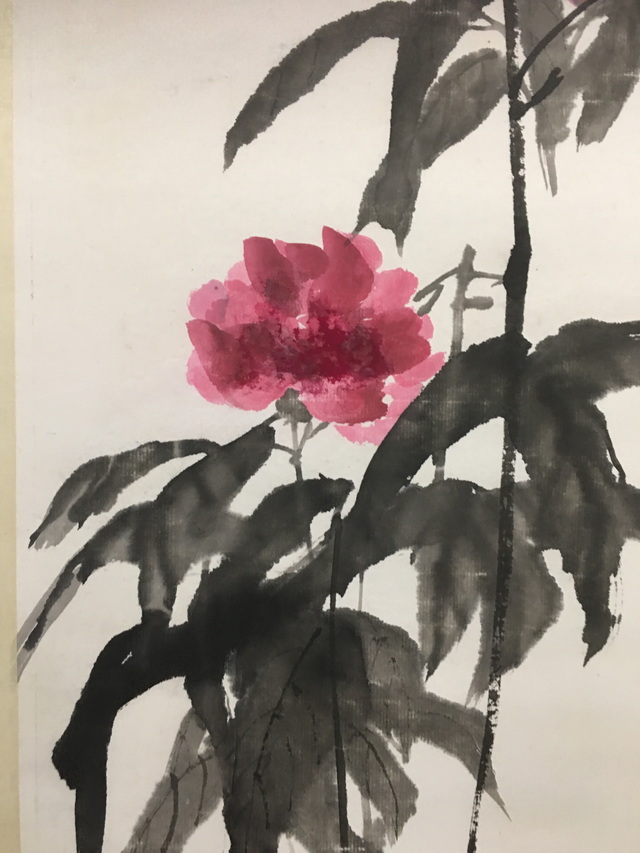 061 张大千花卉纸本立轴|品得拍—24小时在线拍卖平台