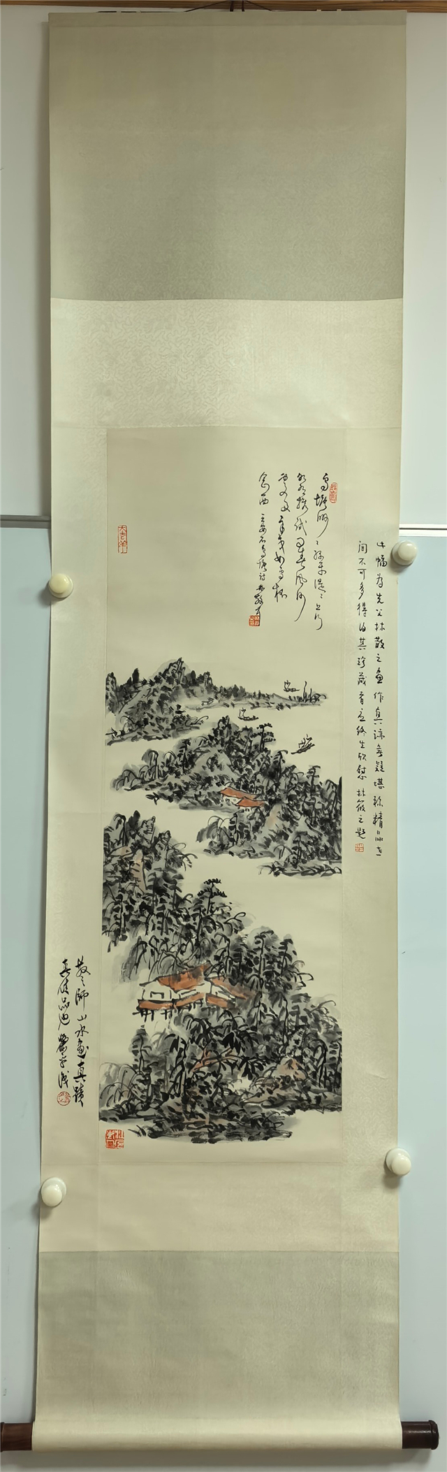002 林散之山水纸本立轴|品得拍—24小时在线拍卖平台