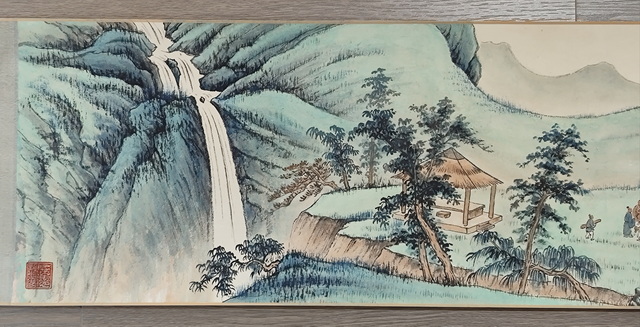 谢稚柳  山水 002 谢稚柳山水纸本手卷|品得拍—24小时在线拍卖平台